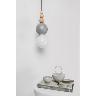 Lampa wisząca Loft Bala - Szara, E27, Regulowana | Kolorowe Kable