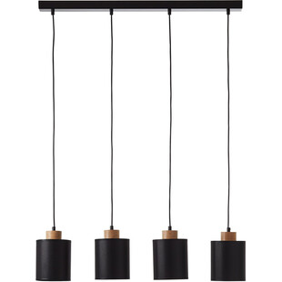 Lampa wisząca Vonnie IV | Skandynawska, czarna, 80cm - Brilliant