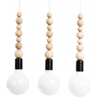 Lampa Wisząca Skandynawska Loft Czarna | Kolorowe Kable