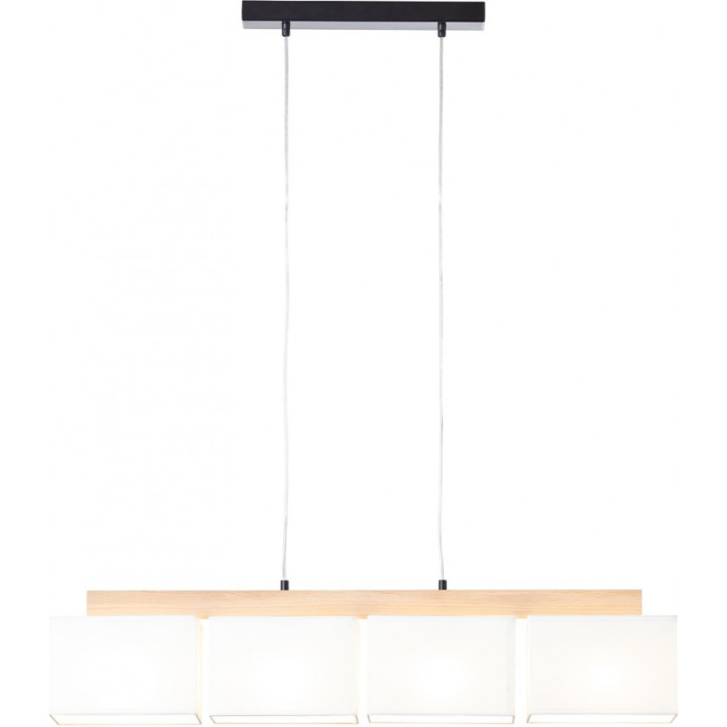 Lampa wisząca Rayan IV | Skandynawska, dąb/biały - Brilliant