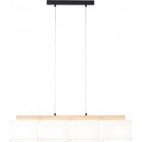 Lampa wisząca Rayan IV | Skandynawska, dąb/biały - Brilliant