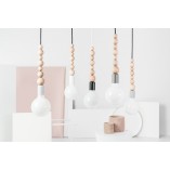 Lampa Wisząca Skandynawska Loft Czarna | Kolorowe Kable