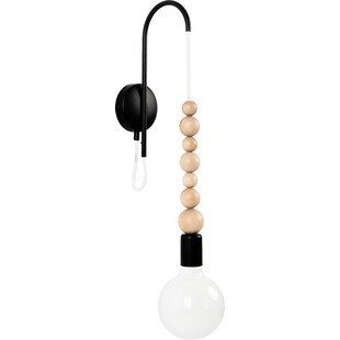 Kinkiet Skandynawski Loft Sfarer Czarny | Kolorowe Kable