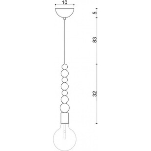 Lampa Wisząca Drewniana Loft Zielona | Kolorowe Kable