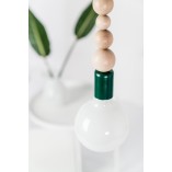 Kinkiet Loft Zielony Drewno | Kolorowe Kable - Sklep Lamp