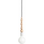 Lampa Wisząca Drewniana Loft Sfarer | Jasnoszary Kolor