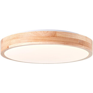 Plafon drewniany okrągły Slimline 34cm LED Brilliant