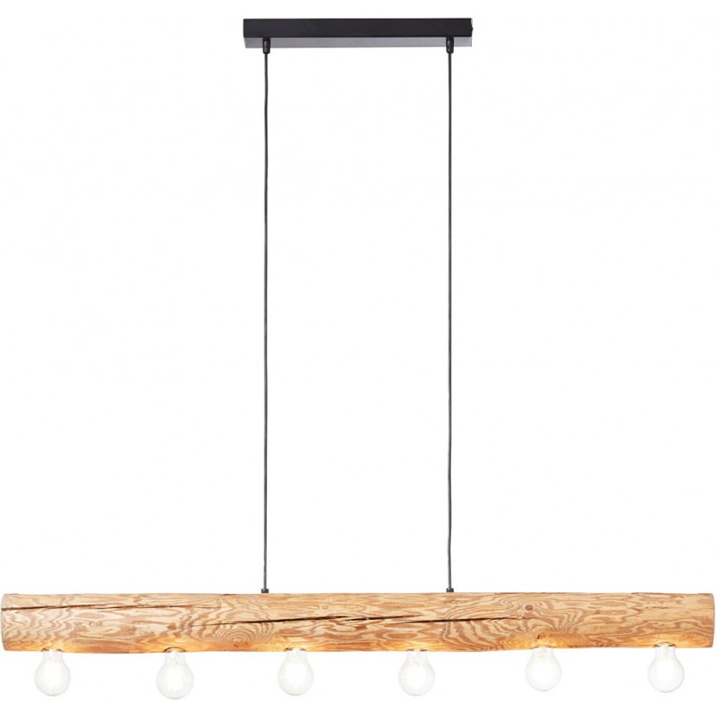 Lampa drewniana Trabo 115cm - Styl rustykalny | Brilliant
