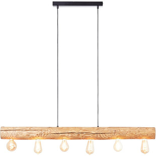 Lampa drewniana Trabo 115cm - Styl rustykalny | Brilliant