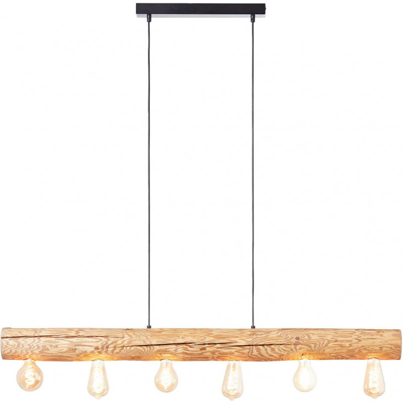 Lampa drewniana Trabo 115cm - Styl rustykalny | Brilliant