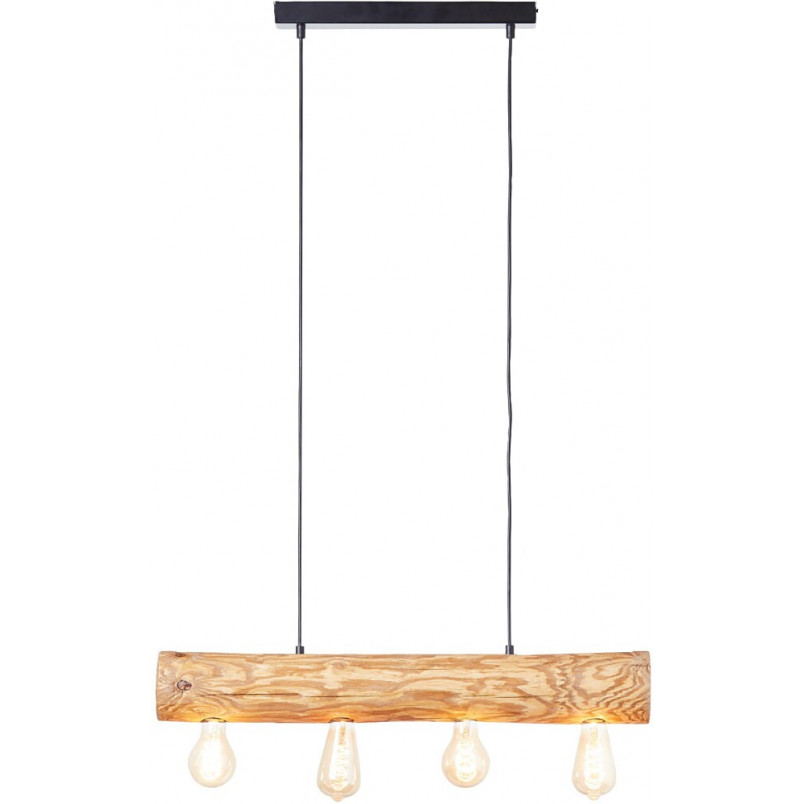 Lampa drewniana Trabo 70cm - Rustykalny Design | Brilliant