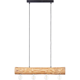 Lampa drewniana Trabo 70cm - Rustykalny Design | Brilliant