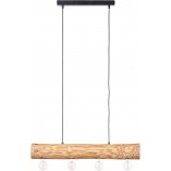 Lampa drewniana Trabo 70cm - Rustykalny Design | Brilliant