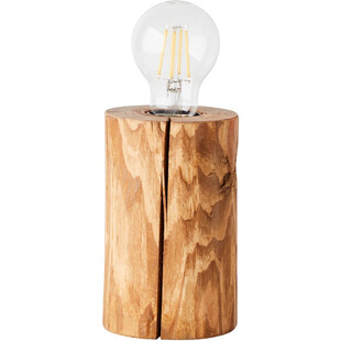 Lampa stołowa drewniana Trabo High | Brilliant - Sklep z lampami