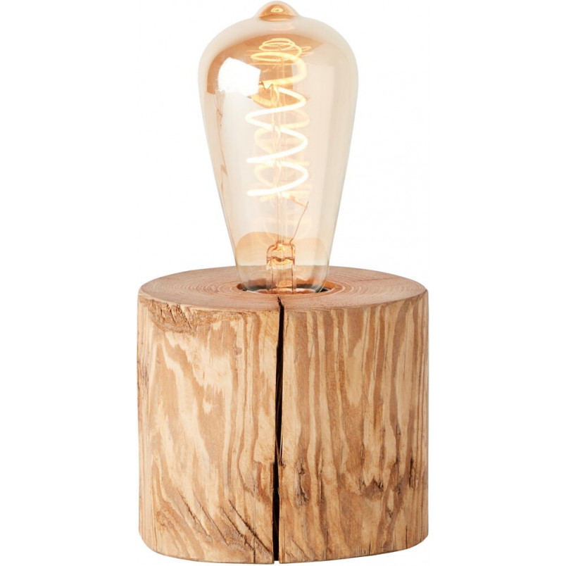 Lampa stołowa drewniana Trabo Brilliant - Rustikalny design