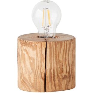Lampa stołowa drewniana Trabo Brilliant - Rustikalny design