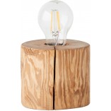 Lampa stołowa drewniana Trabo Brilliant - Rustikalny design
