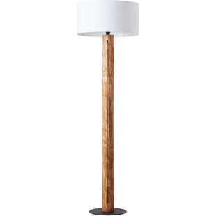 Lampa podłogowa drewniana Jimena sosna / biały Brilliant
