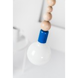 Kinkiet drewniany Loft Sfarer | Niebieski, Skandynawski | Kolorowe Kable