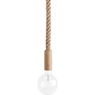 Lampa Marynistyczna Ari | Wiszący Loft | Drewno, Kolorowe Kable