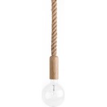Lampa Marynistyczna Ari | Wiszący Loft | Drewno, Kolorowe Kable