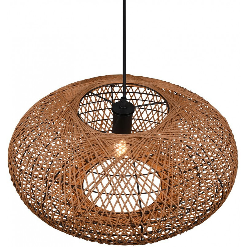 Lampa wisząca rattanowa Hedda | Trio - Brązowa, Boho | Kup online