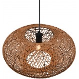 Lampa wisząca rattanowa Hedda | Trio - Brązowa, Boho | Kup online