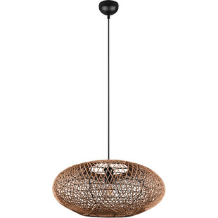 Lampa wisząca rattanowa Hedda | Trio - Brązowa, Boho | Kup online