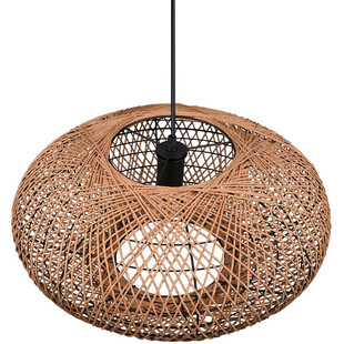 Lampa wisząca rattanowa Hedda | Trio - Brązowa, Boho | Kup online