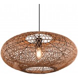 Lampa wisząca rattanowa Hedda | Trio - Brązowa, Boho | Kup online