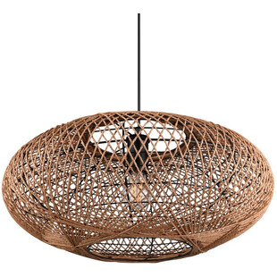 Lampa wisząca rattanowa Hedda | Trio - Brązowa, Boho | Kup online