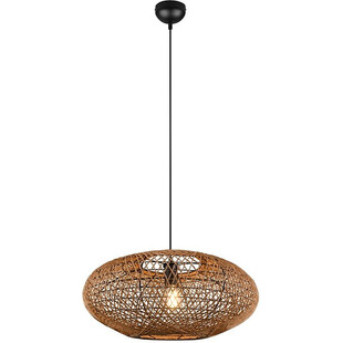 Lampa wisząca rattanowa Hedda | Trio - Brązowa, Boho | Kup online