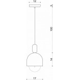 Lampa wisząca Loft Ovoi | Skandynawski Design | Kolorowe Kable