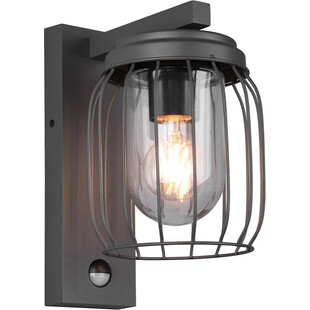 Lampa zewnętrzna solarna - z czujnikiem ruchu Tuela antracyt Trio