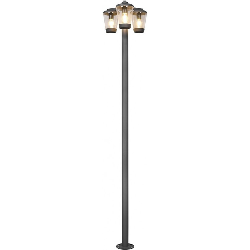 Latarnia Ogrodowa Cavado 220cm Antracyt Trio | Słupki Ogrodowe