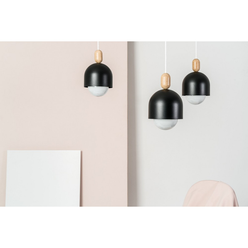 Lampa wisząca Loft Ovoi czarna | Skandynawski design