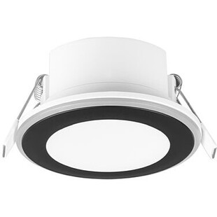 Lampa podtynkowa Aura LED Trio - czarna, 8cm - Sklep z lampami