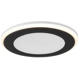 Lampa podtynkowa Aura LED Trio - czarna, 8cm - Sklep z lampami