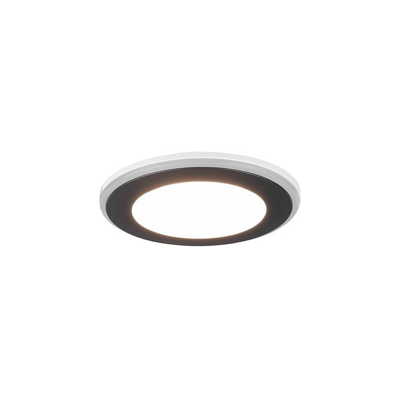 Lampa podtynkowa Aura LED Trio - czarna, 8cm - Sklep z lampami