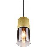 Lampa wisząca Trio Robin: Szkło dymione, mosiądz - Kup teraz!