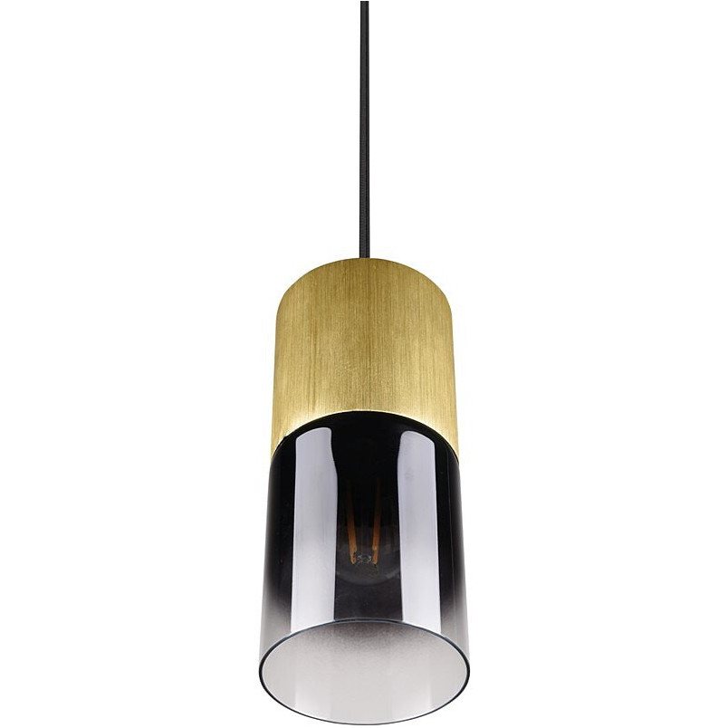 Lampa wisząca Trio Robin: Szkło dymione, mosiądz - Kup teraz!