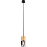 Lampa wisząca Trio Robin: Szkło dymione, mosiądz - Kup teraz!