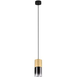 Lampa wisząca Trio Robin: Szkło dymione, mosiądz - Kup teraz!