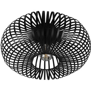 Plafon druciany loft Johann 40cm czarny Trio