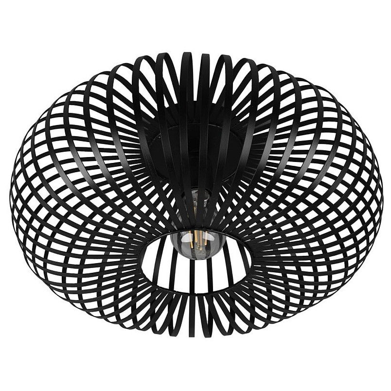 Plafon Loft Johann Trio - Czarny, Druciany, E27 | Sklep Lamp