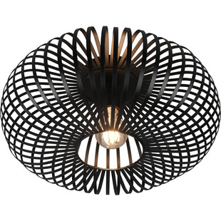 Plafon druciany loft Johann 40cm czarny Trio