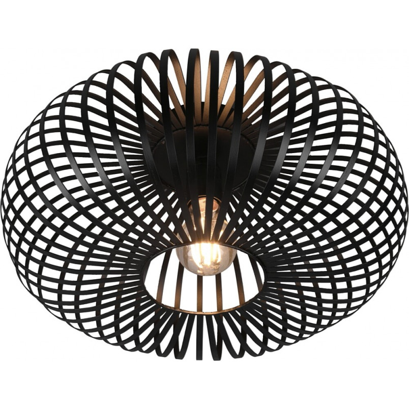 Plafon Loft Johann Trio - Czarny, Druciany, E27 | Sklep Lamp
