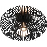 Plafon Loft Johann Trio - Czarny, Druciany, E27 | Sklep Lamp