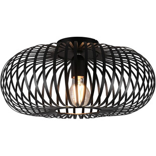 Plafon Loft Johann Trio - Czarny, Druciany, E27 | Sklep Lamp