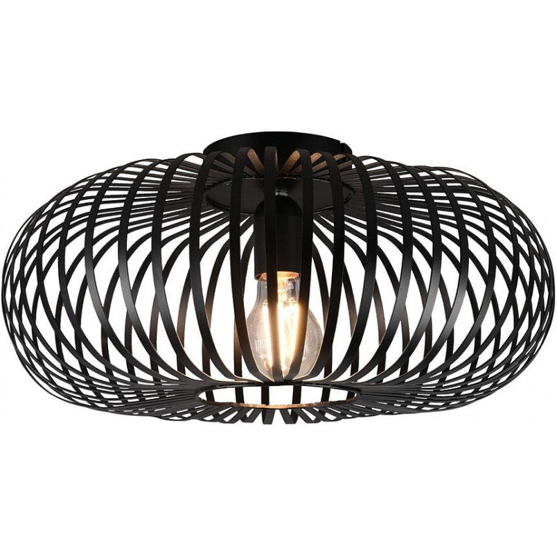 Plafon Loft Johann Trio - Czarny, Druciany, E27 | Sklep Lamp
